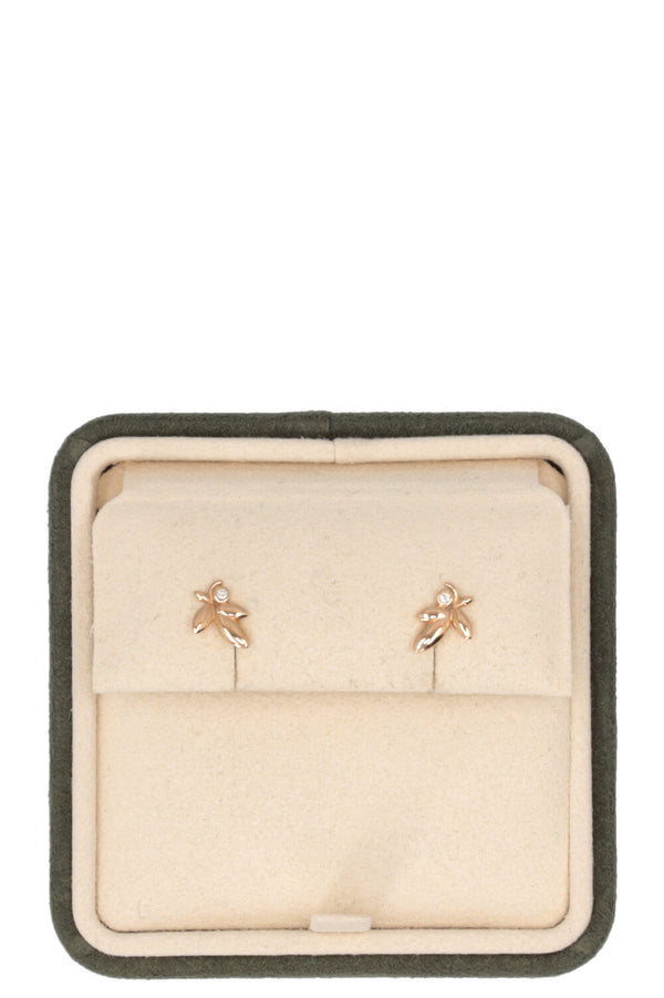 TIFFANY & CO. Paloma Picasso Olive Leaf Earrings 18k Yellow Gold