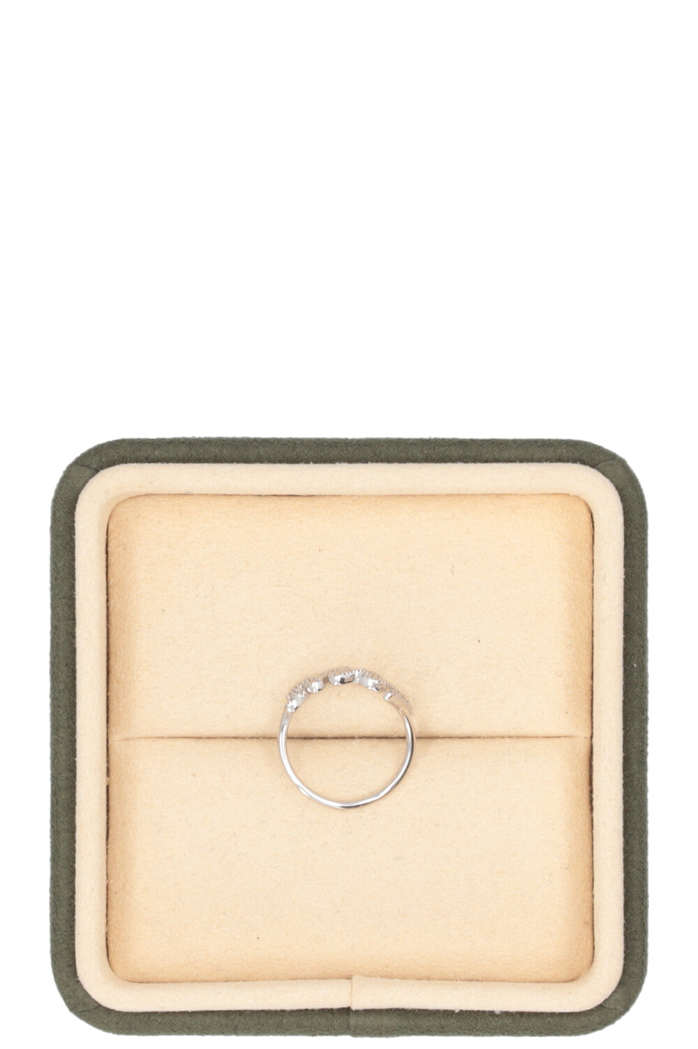 TIFFANY & CO. Paloma's Graffiti Love Ring 18k White Gold Diamonds Silver