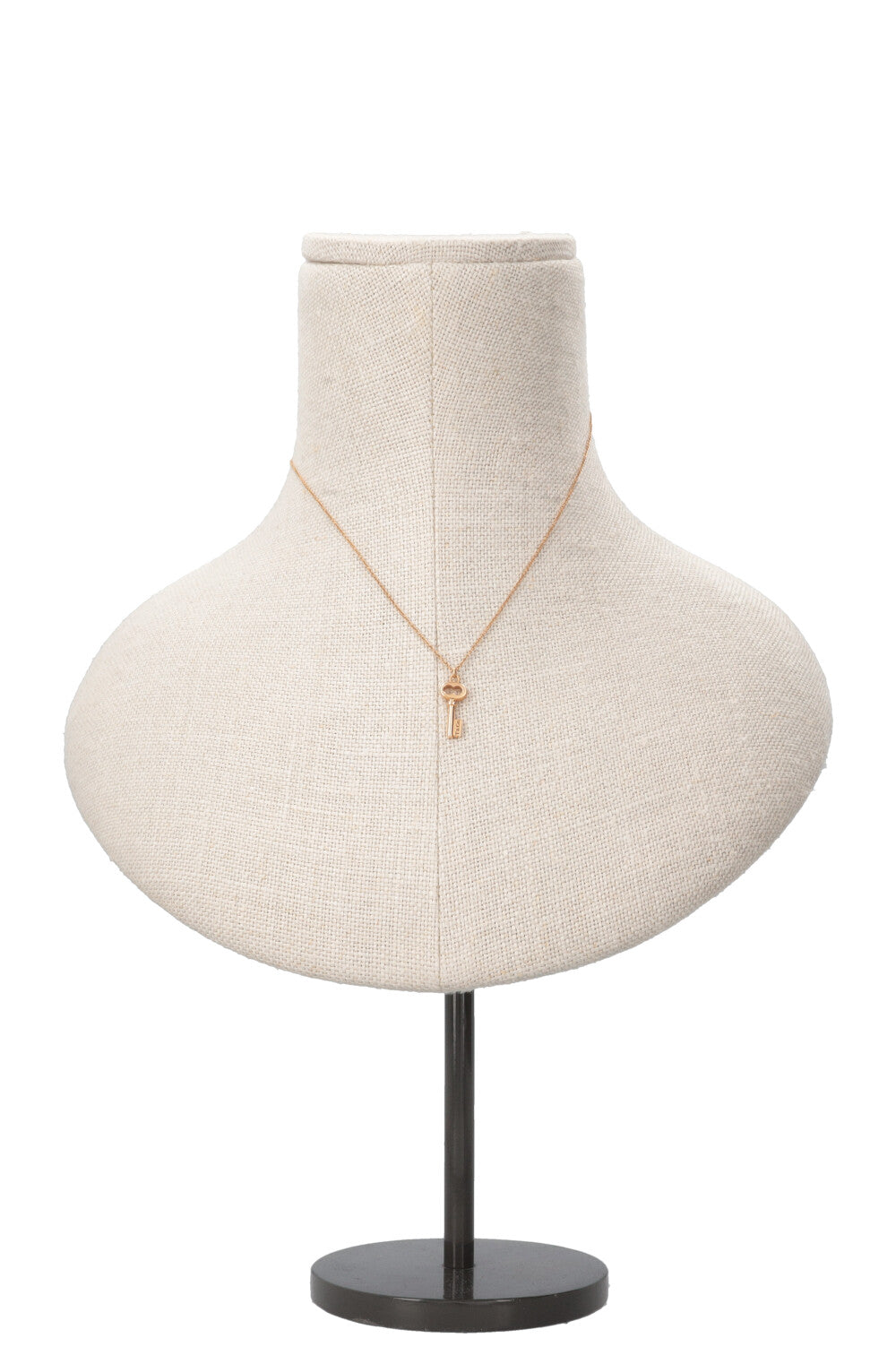 TIFFANY&CO. Collier petite clé en or rose 18 carats