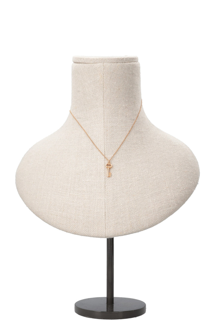 TIFFANY&CO. Collier petite clé en or rose 18 carats