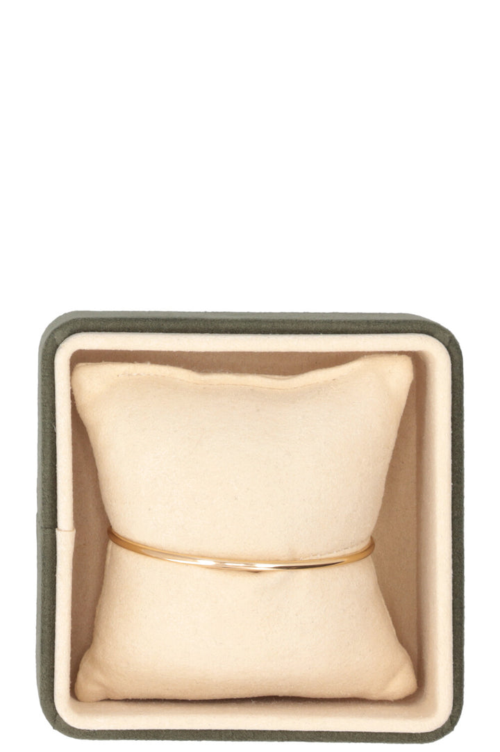 TIFFANY&CO T Narrow Wire Bracelet 18K Yellow Gold