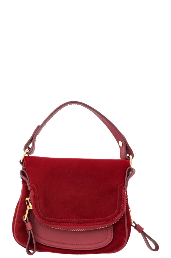 TOM FORD Jennifer Bag Mini Velvet Leather Red