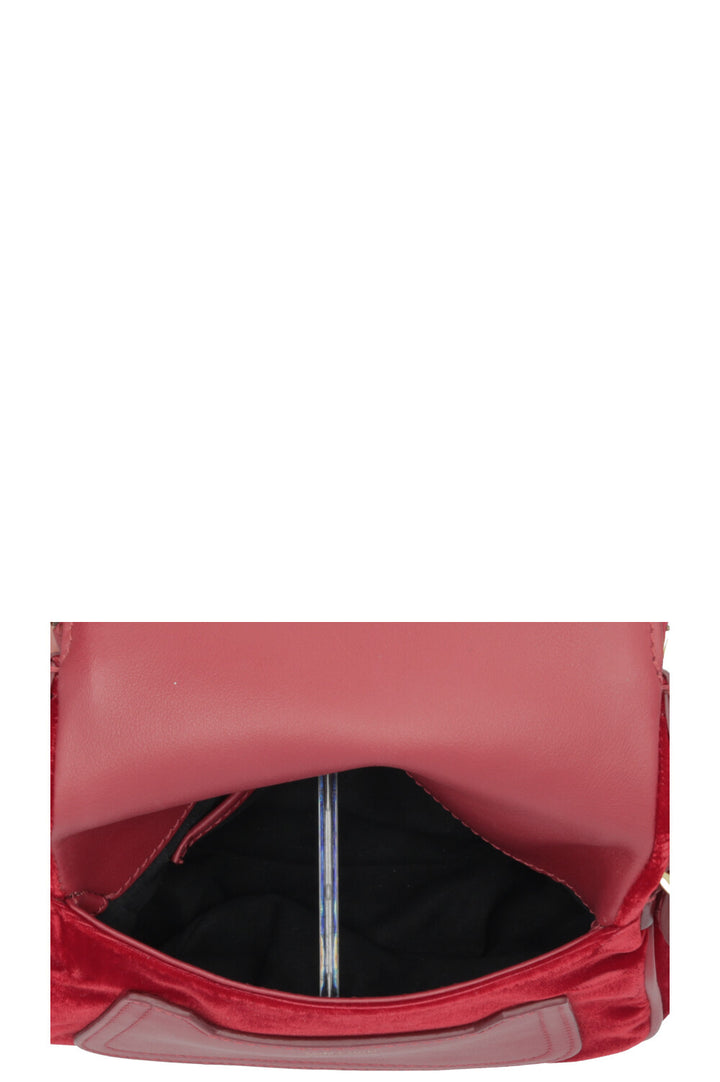 TOM FORD Jennifer Bag Mini Velvet Leather Red