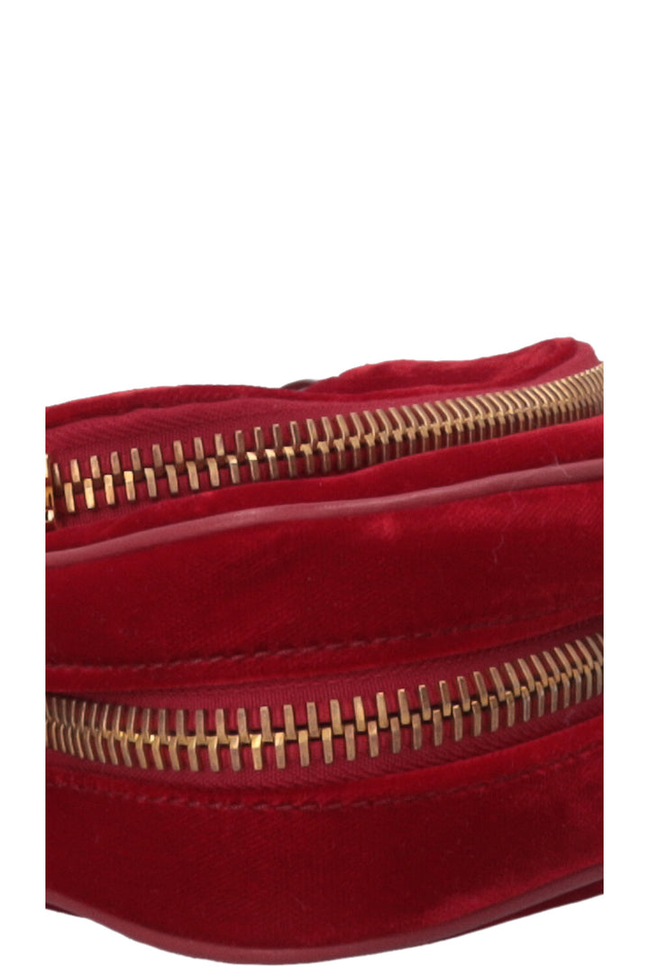 TOM FORD Jennifer Bag Mini Velvet Leather Red