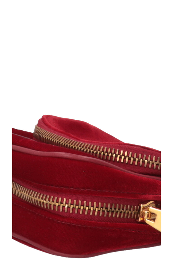 TOM FORD Jennifer Bag Mini Velvet Leather Red