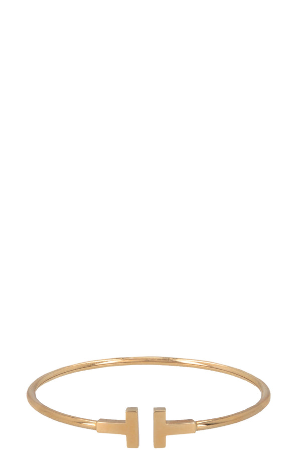 TIFFANY&CO T Wire Bracelet 18k Yellow Gold