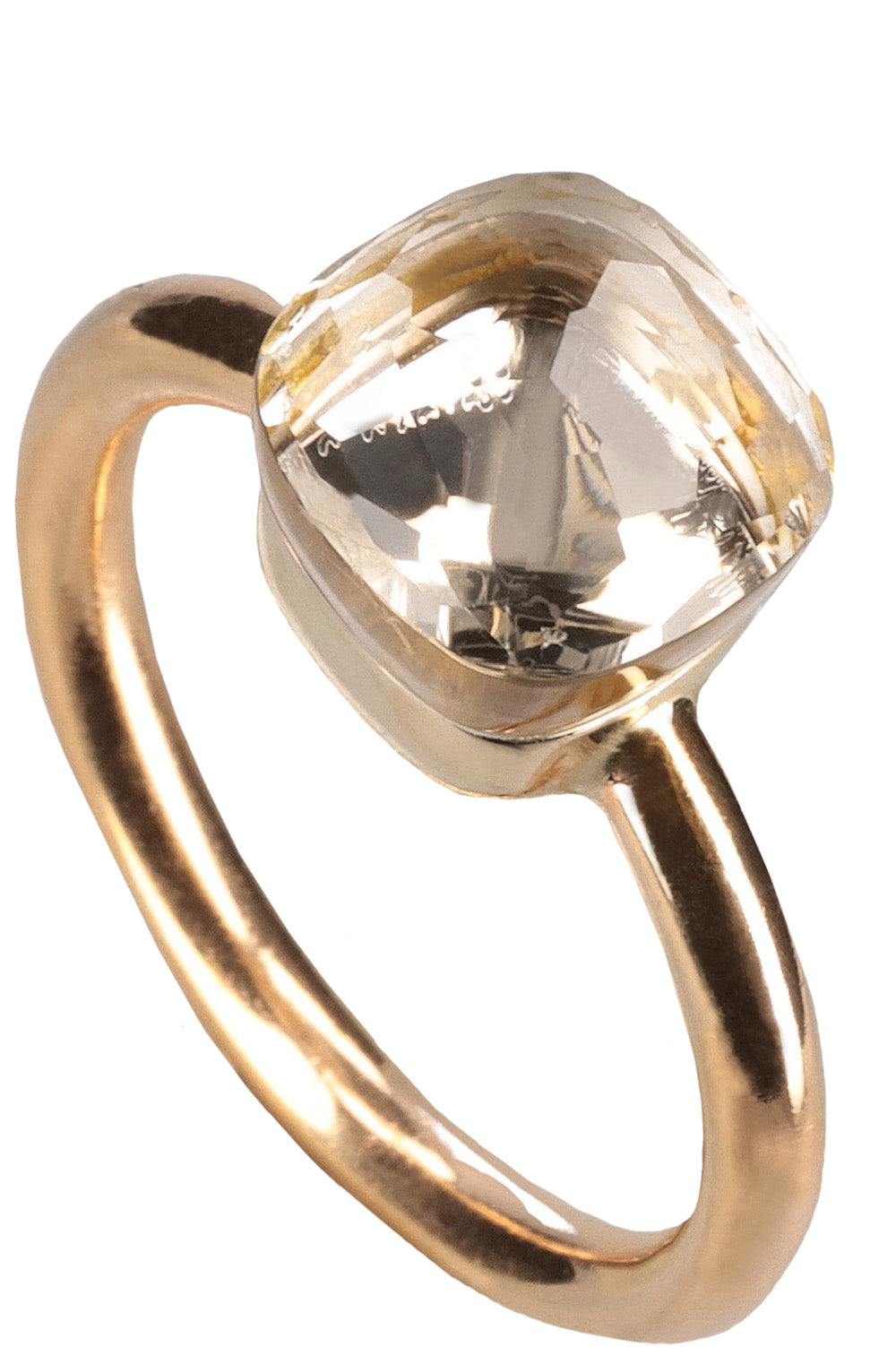 POMELLATO Ring Nudo White Topaz