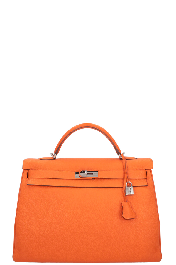 HERMÈS Kelly 40 Togo Orange