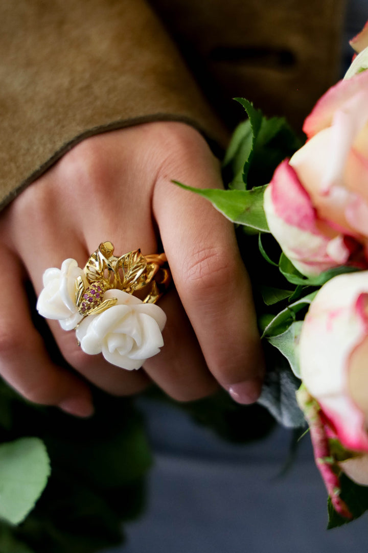 CHRISTIAN DIOR Rose Pre Catelan Ring