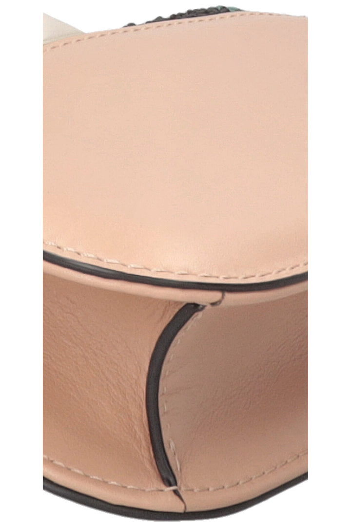 VALENTINO Butterfly Beads Glam Lock Bag Leather Nude