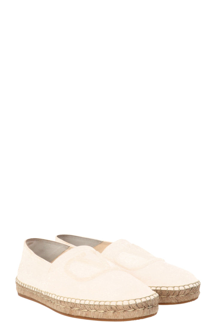 VALENTINO Espadrilles V Logo blanc
