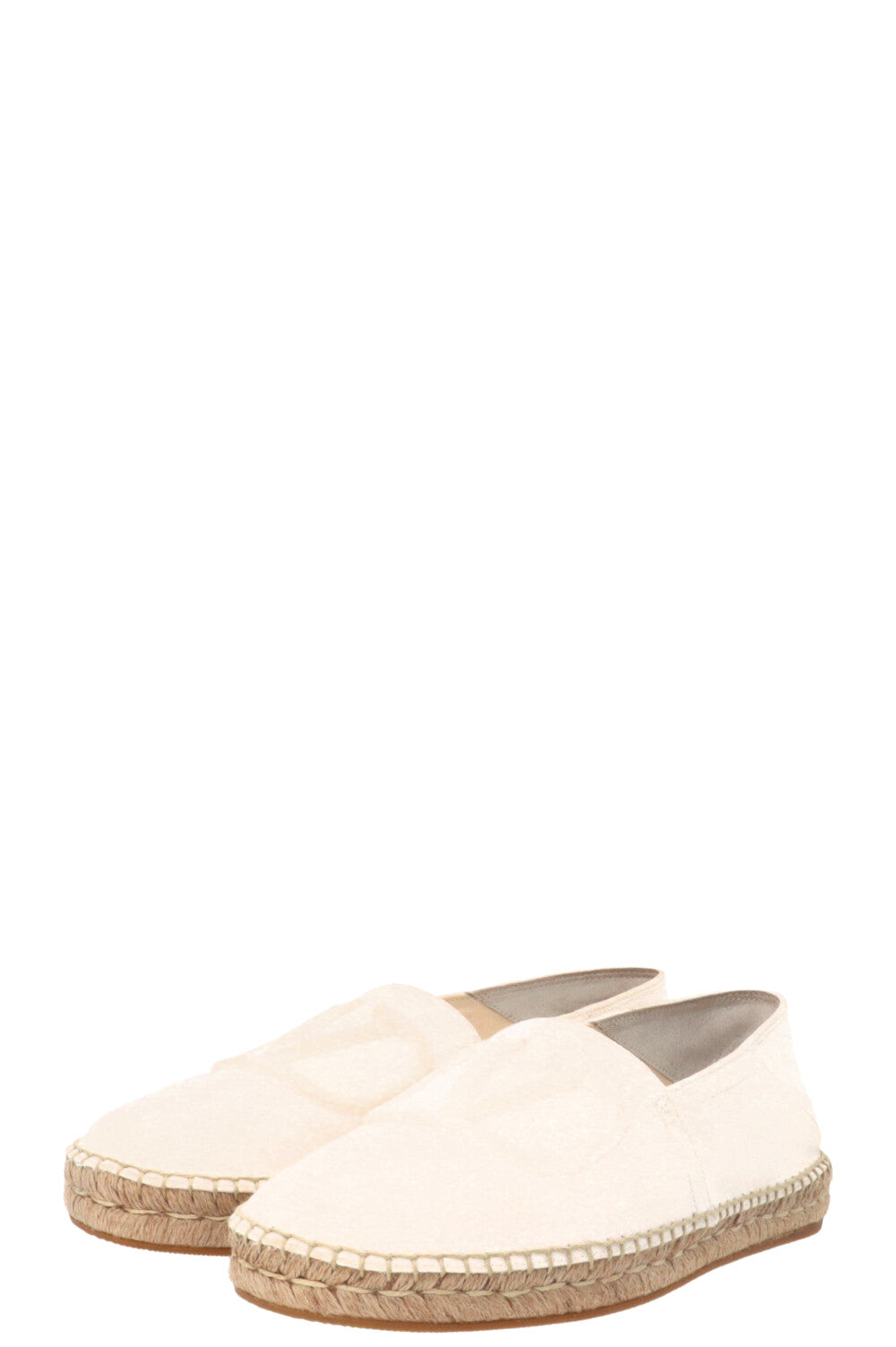 VALENTINO Espadrilles V Logo blanc