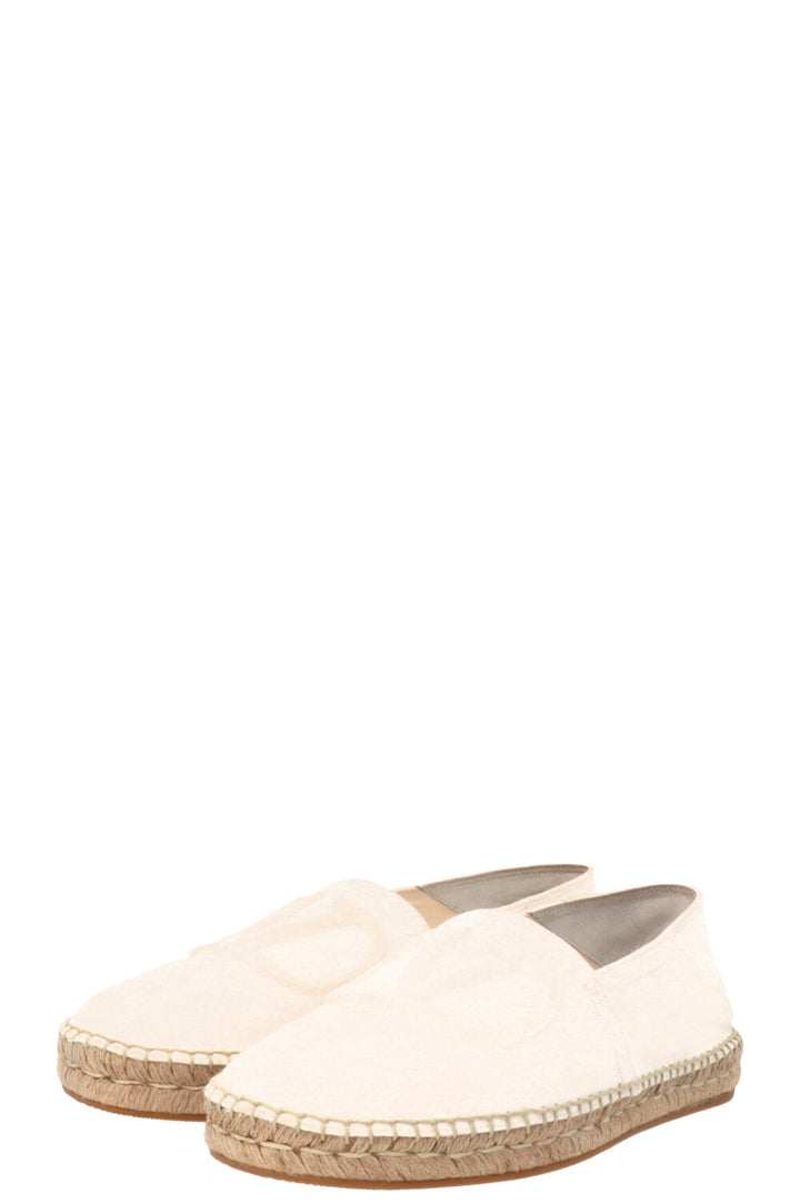 VALENTINO Espadrilles V Logo blanc