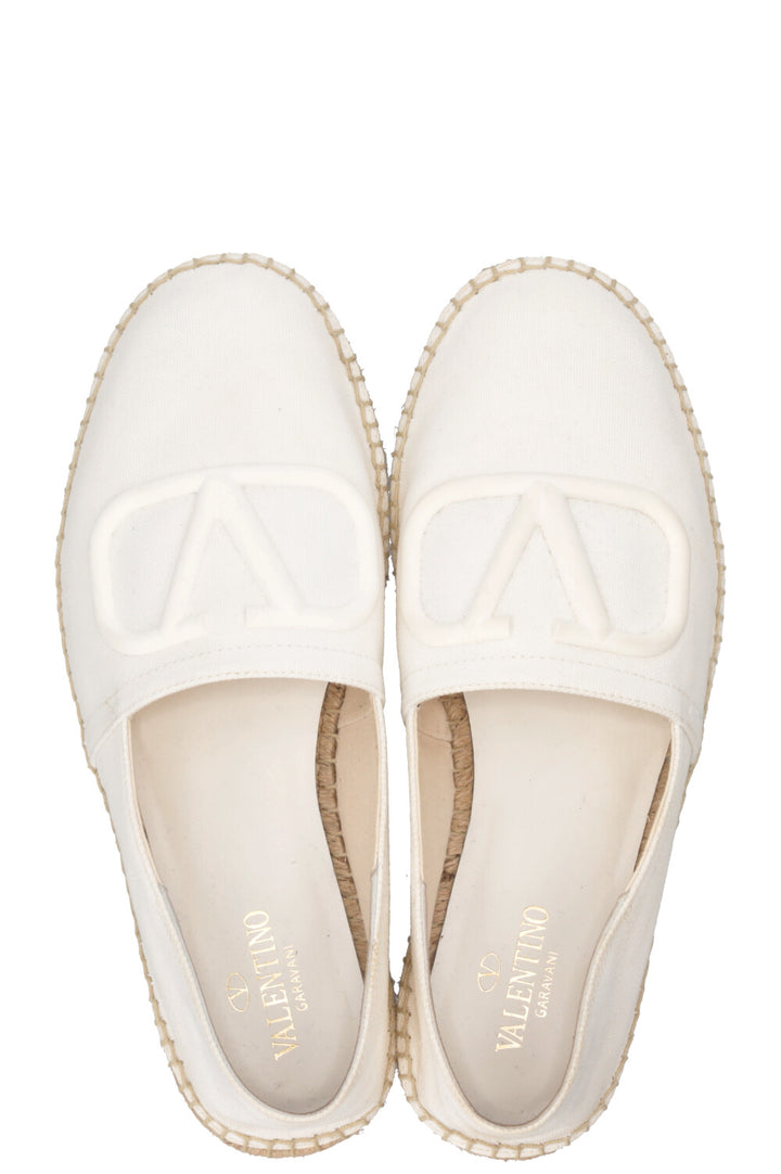 VALENTINO Espadrilles V Logo blanc