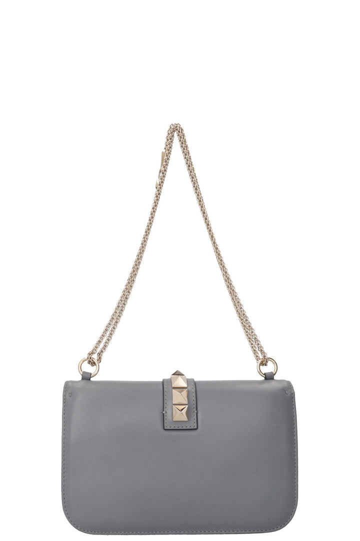 VALENTINO Glam Lock Bag Medium Grey