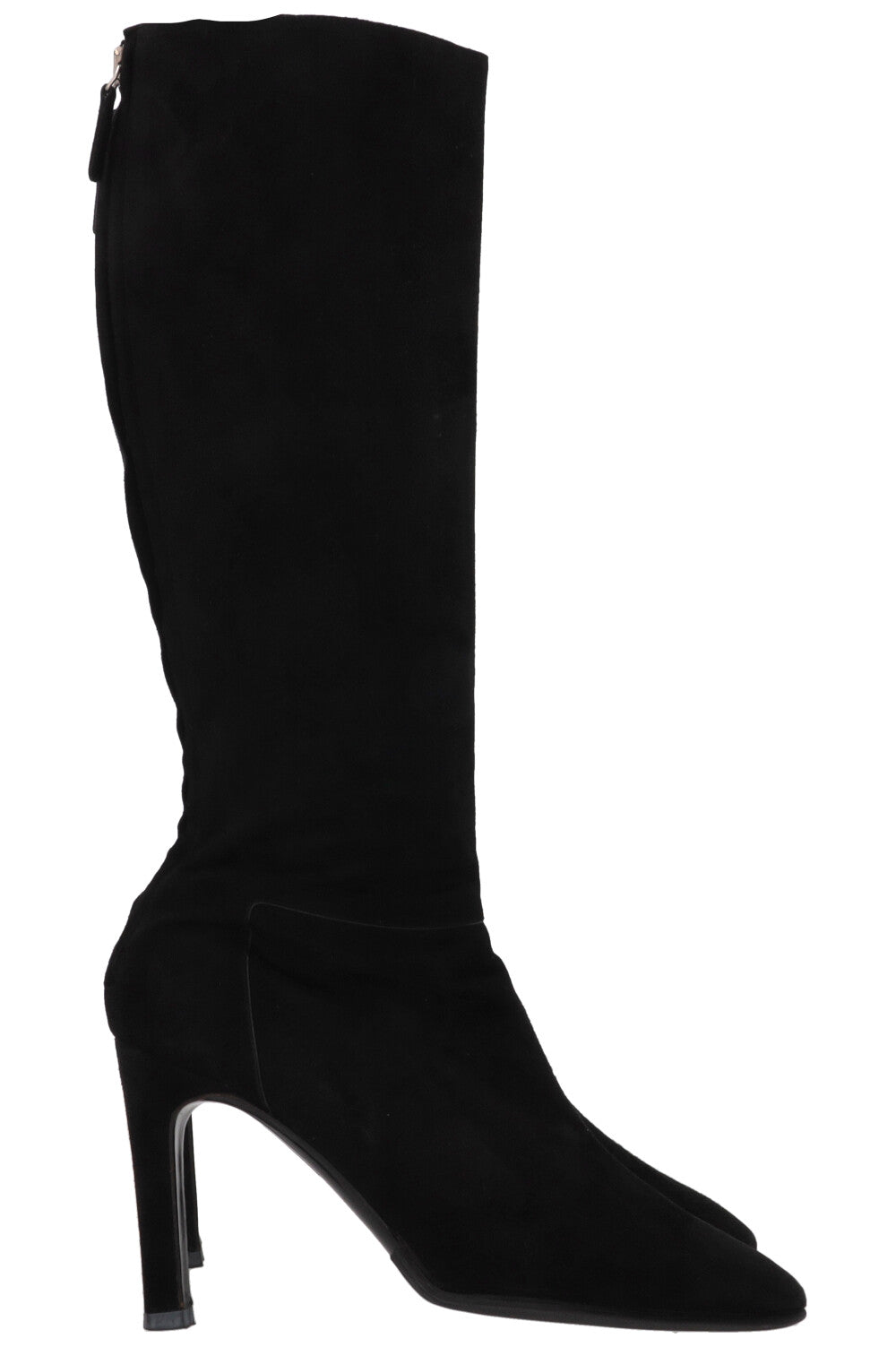 VALENTINO Knee High Boots Suede Black