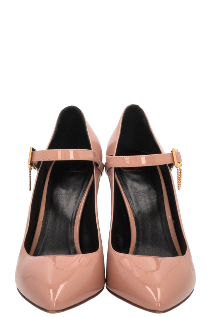 Escarpins vernis VALENTINO cuir beige rosé