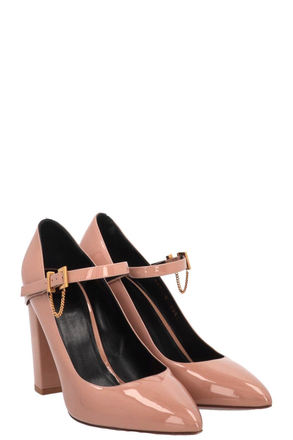 Escarpins vernis VALENTINO cuir beige rosé