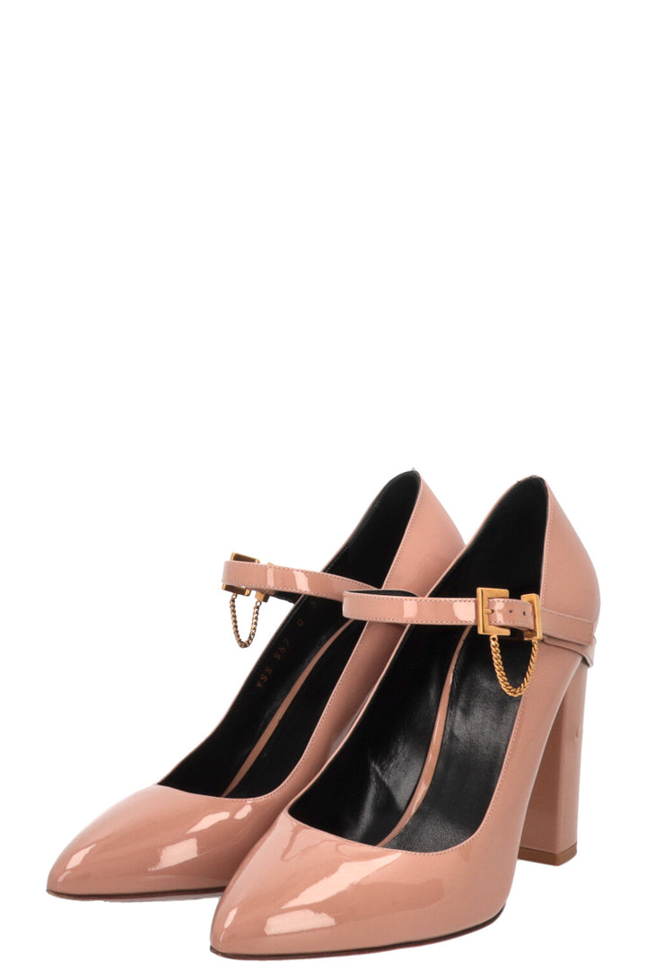 Escarpins vernis VALENTINO cuir beige rosé