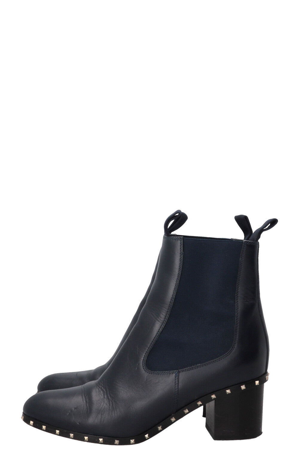 VALENTINO Rockstud Ankle Boots Navy