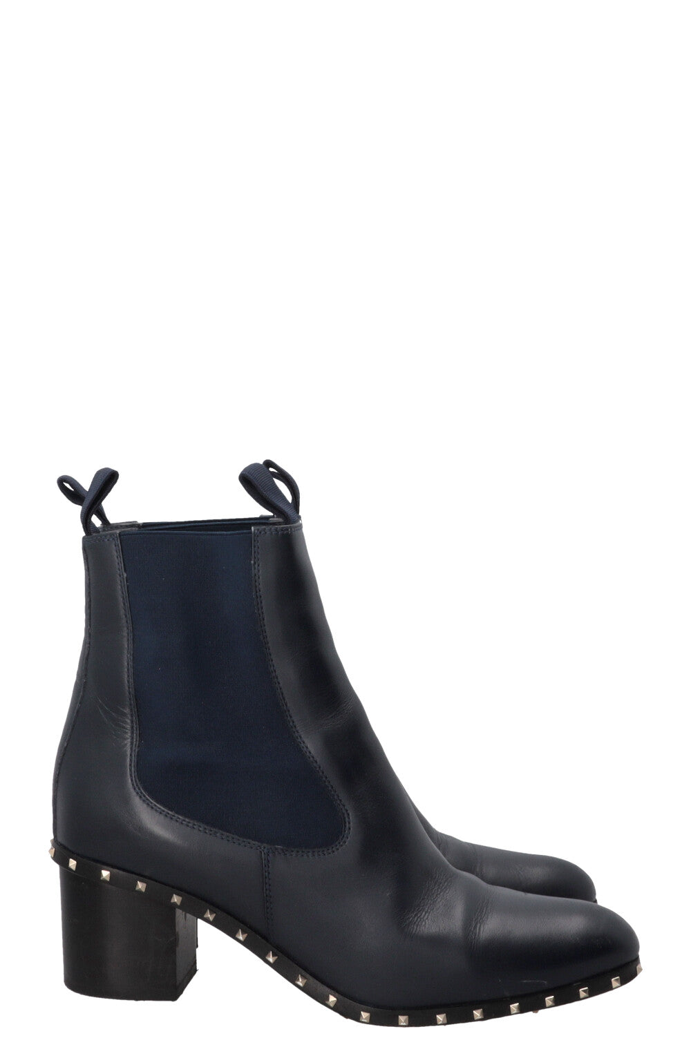 VALENTINO Rockstud Ankle Boots Navy