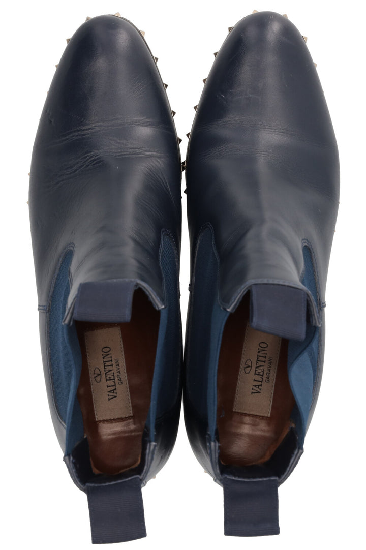 VALENTINO Rockstud Ankle Boots Navy