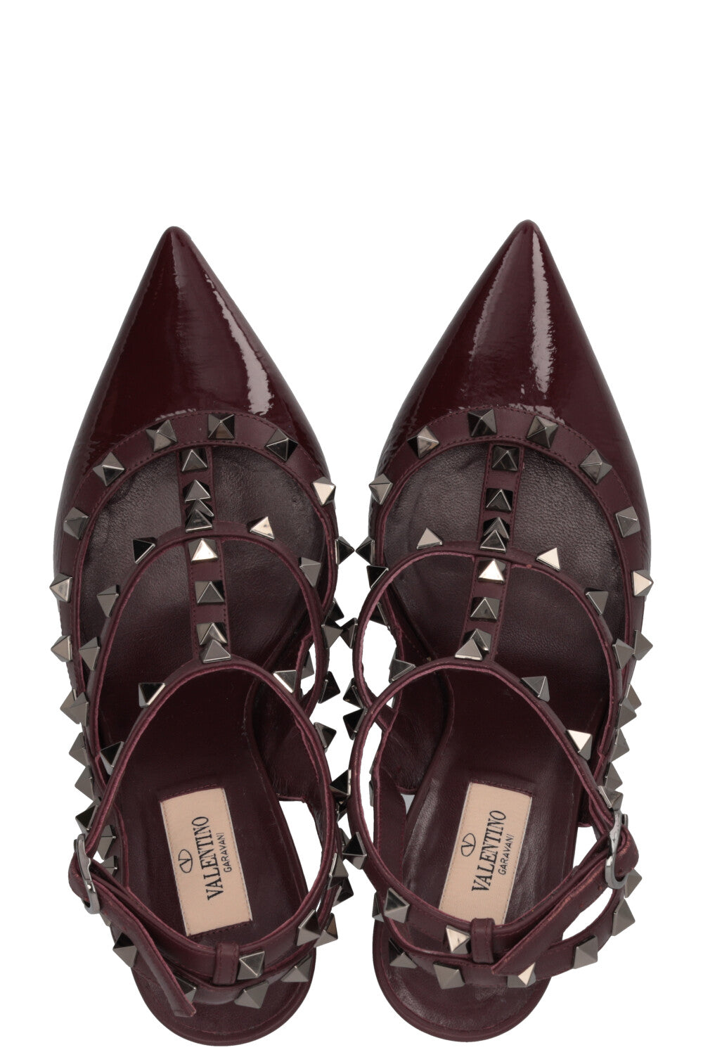 VALENTINO Rockstud Classic 110 Heels Leather Brown