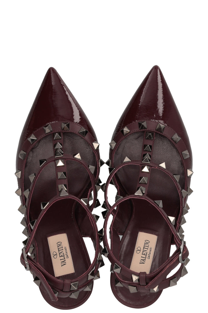 VALENTINO Rockstud Classic 110 Heels Leather Brown