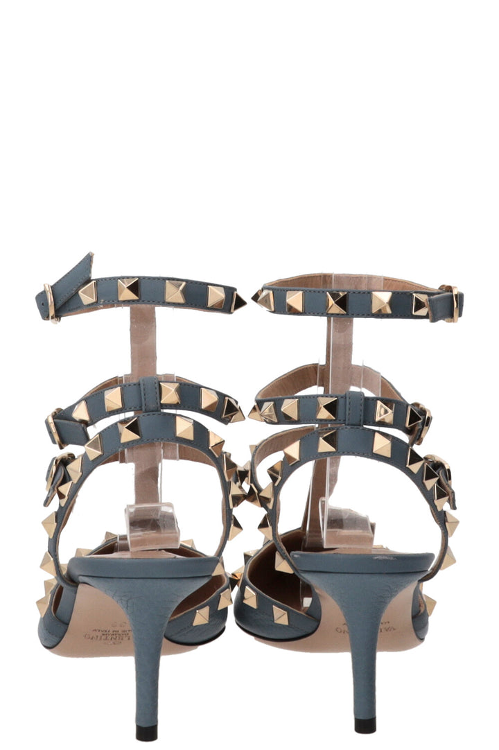 VALENTINO Escarpins Rockstud Classic 65 Cuir Bleu