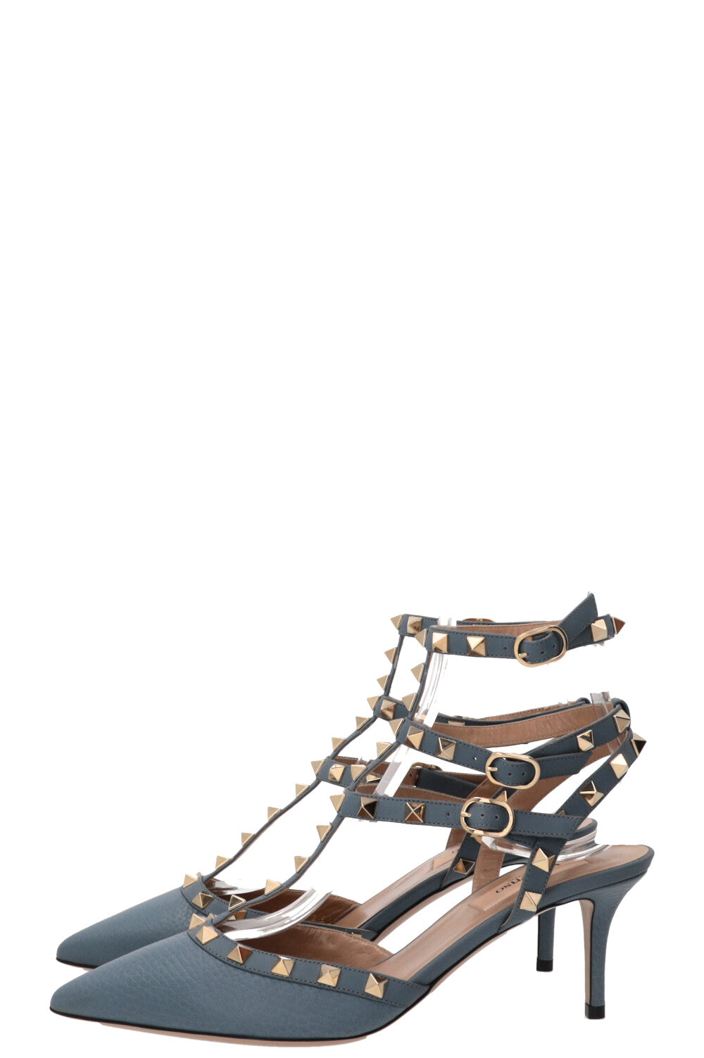 VALENTINO Escarpins Rockstud Classic 65 Cuir Bleu
