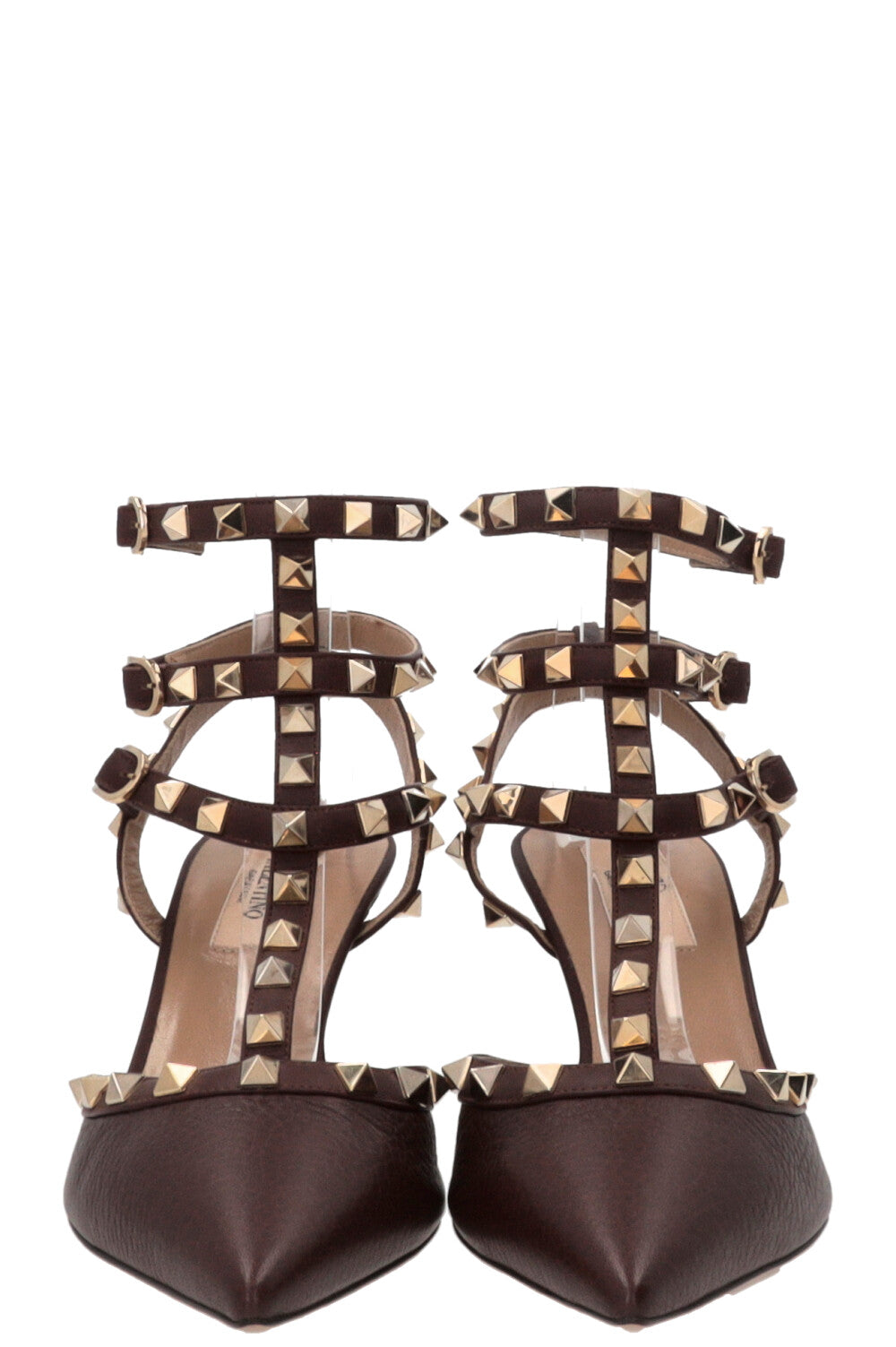 Escarpins VALENTINO Rockstud Classique 65 Cuir Marron