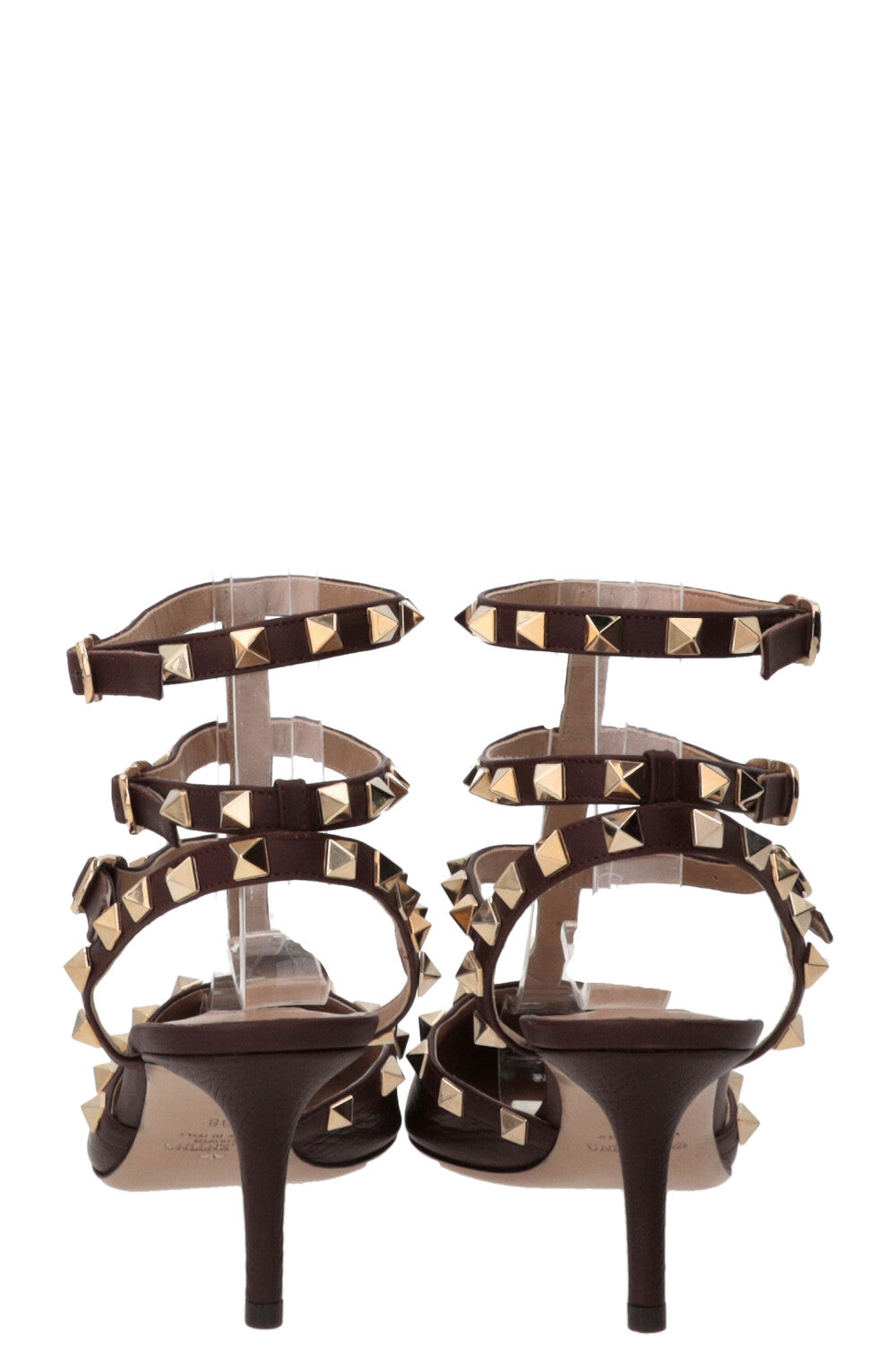 Escarpins VALENTINO Rockstud Classique 65 Cuir Marron