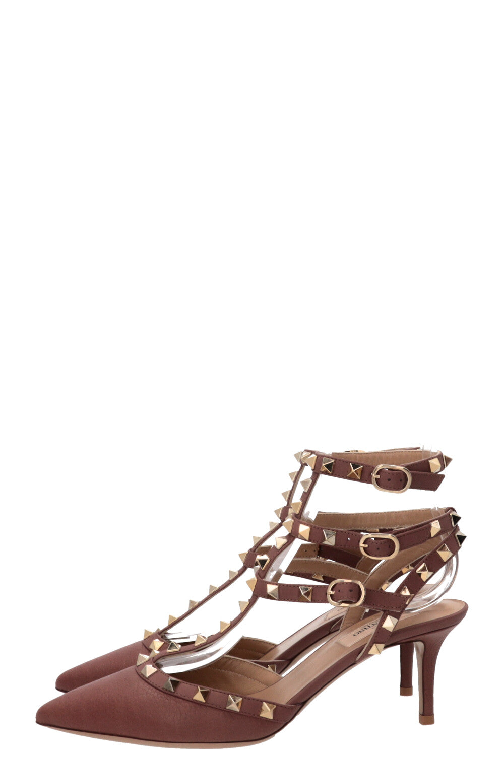 VALENTINO Rockstud Classic 65 Heels Leather Dusty Rose