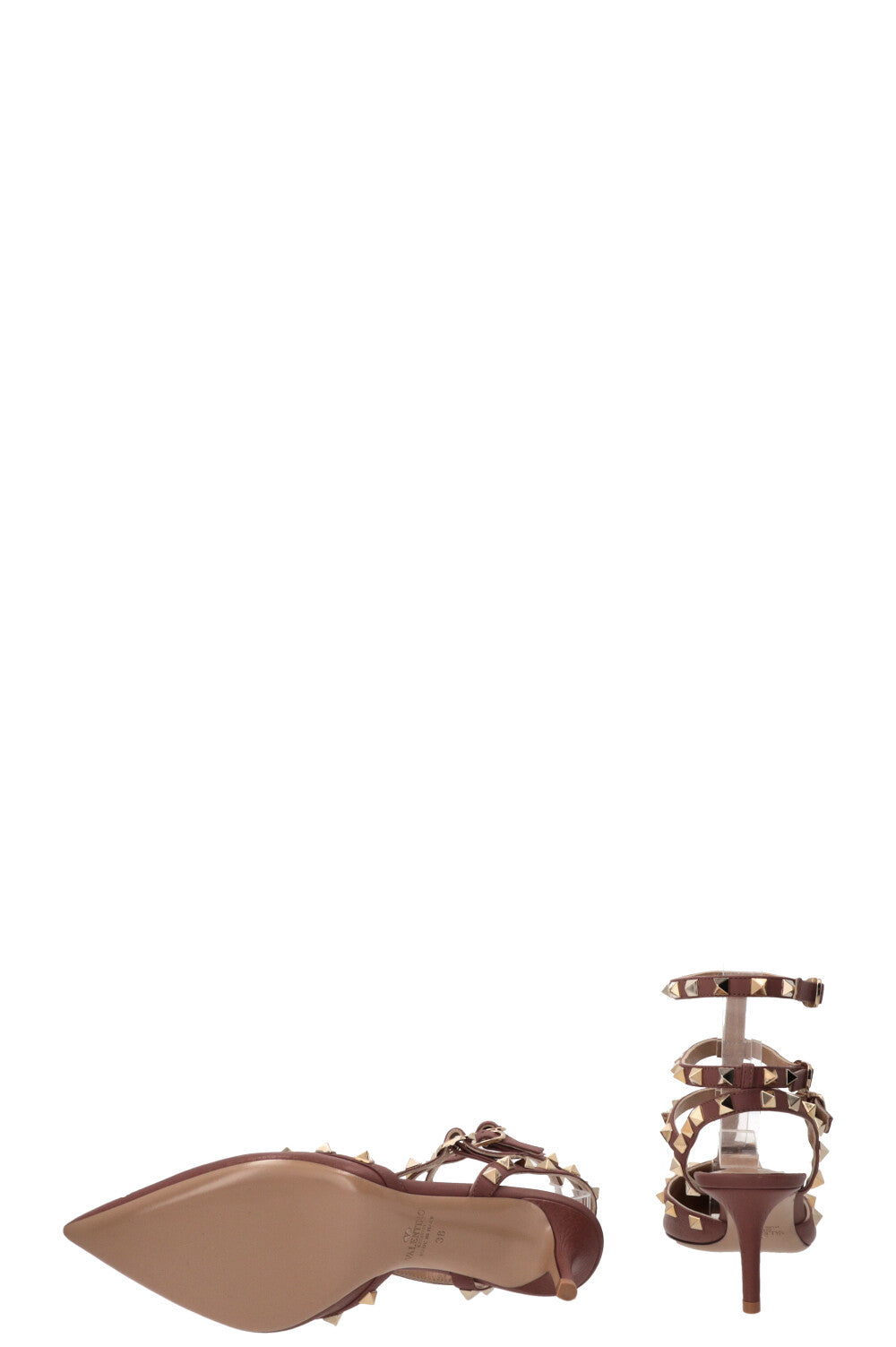 VALENTINO Rockstud Classic 65 Heels Leather Dusty Rose