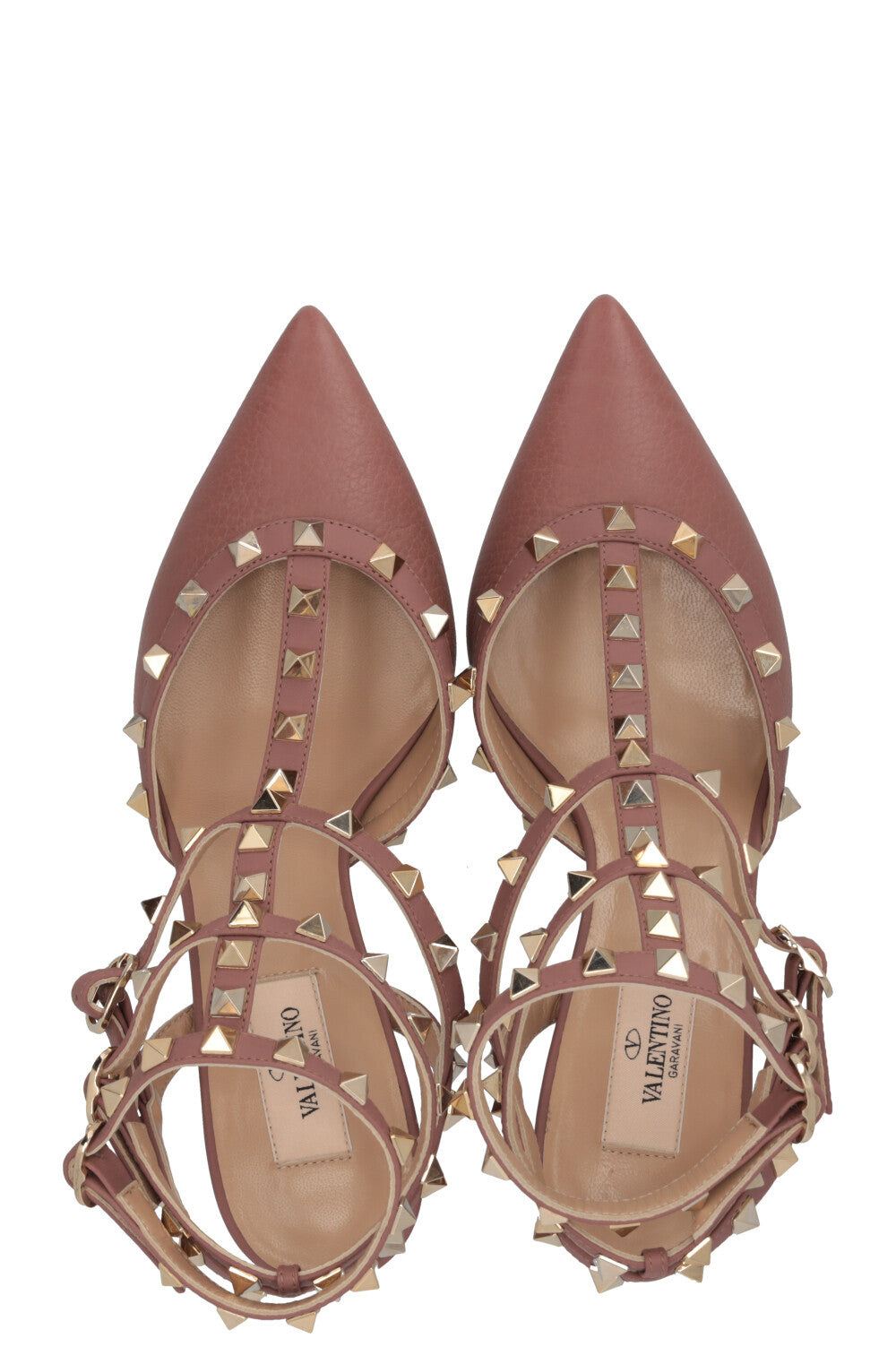 VALENTINO Rockstud Classic 65 Heels Leather Dusty Rose