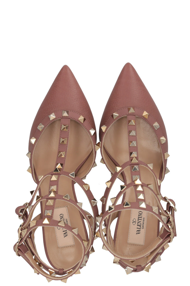 VALENTINO Rockstud Classic 65 Heels Leather Dusty Rose