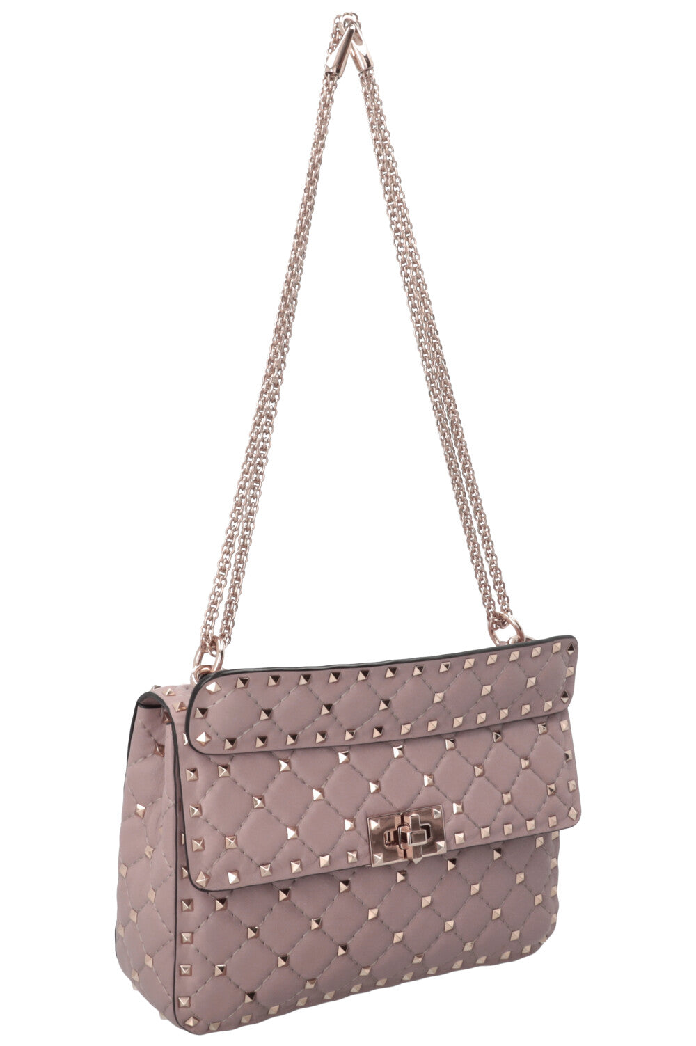 VALENTINO Rockstud Crossbody Bag Medium Nude