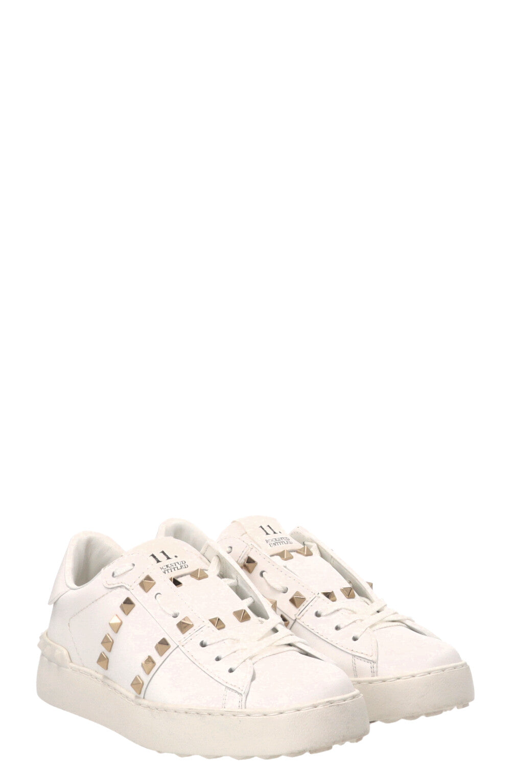 VALENTINO Rockstud Sneakers Leather White