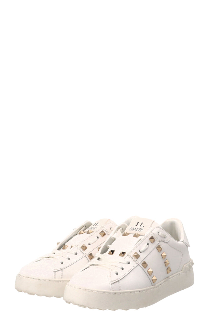 VALENTINO Rockstud Sneakers Leather White