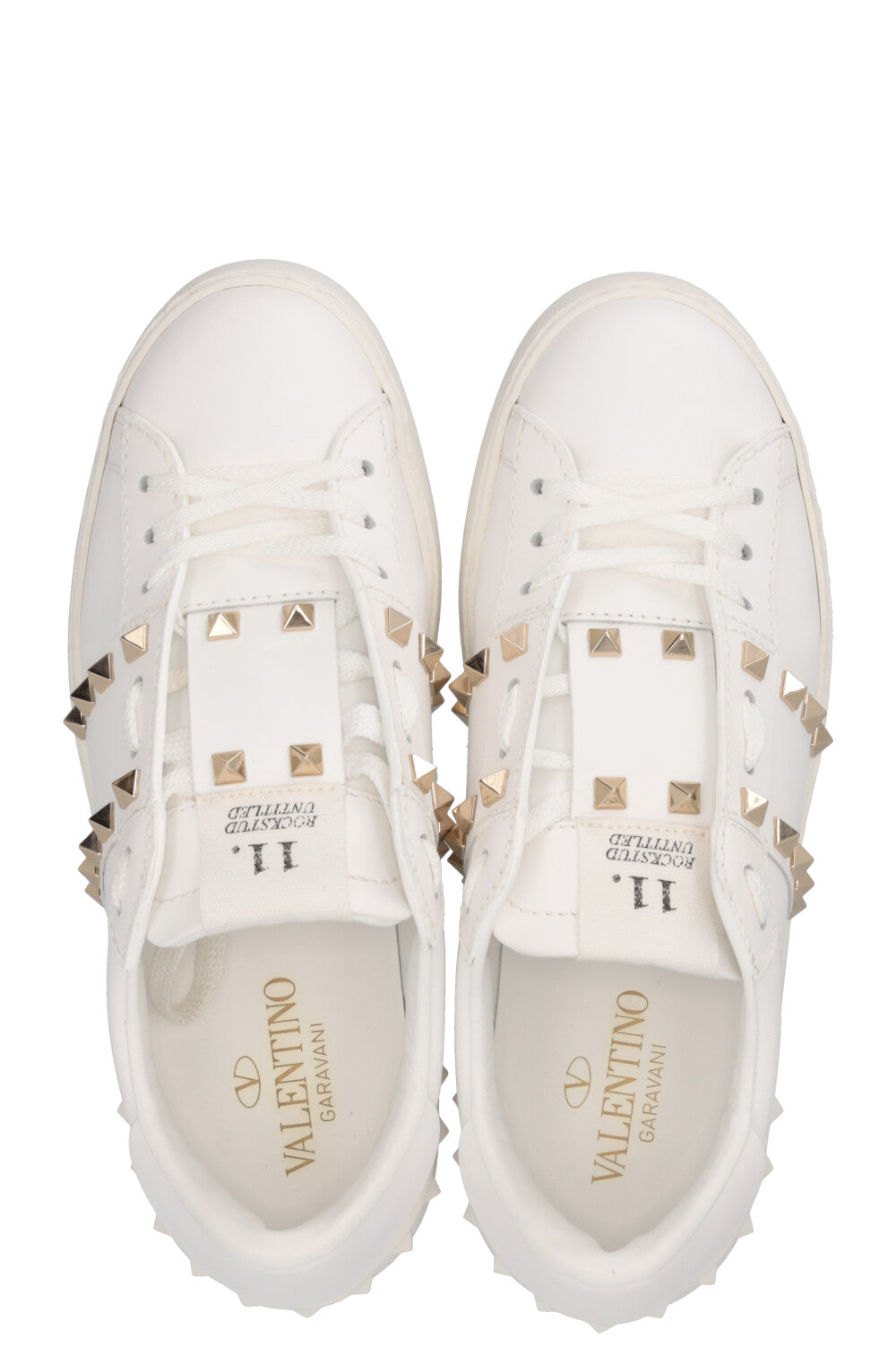 VALENTINO Rockstud Sneakers Leather White