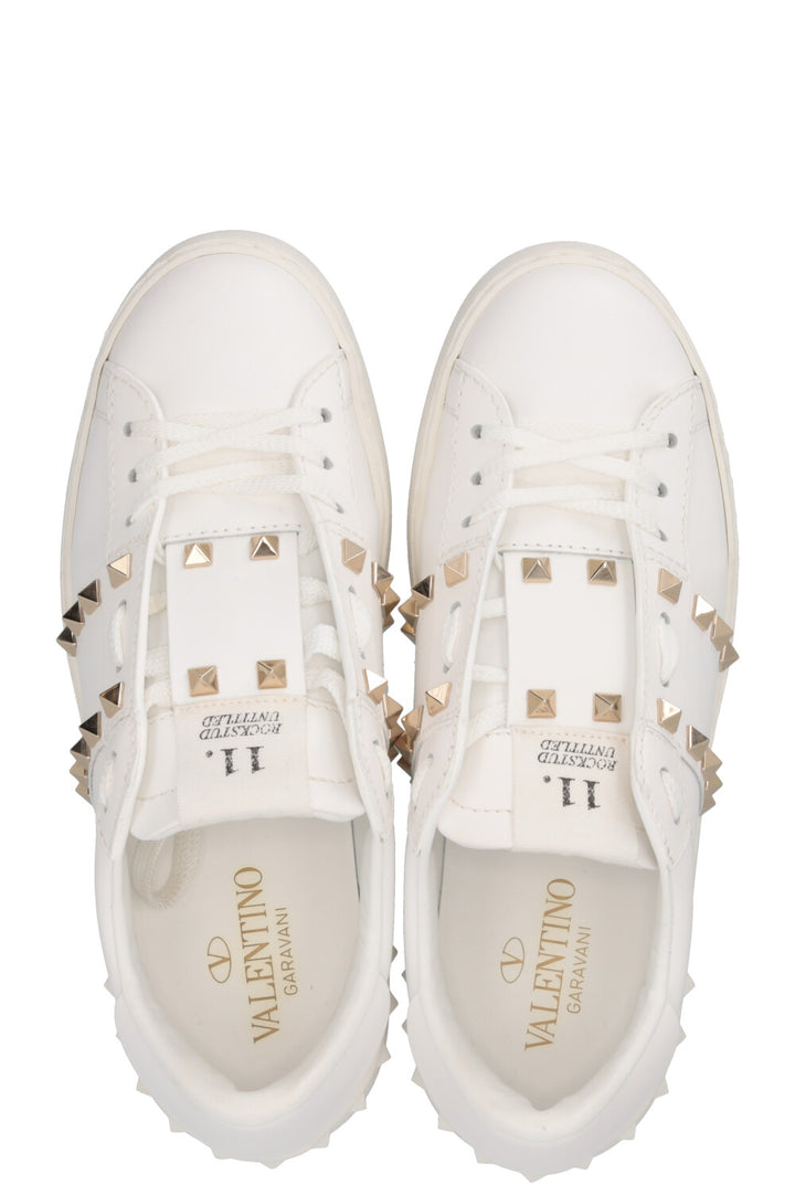 VALENTINO Rockstud Sneakers Leather White