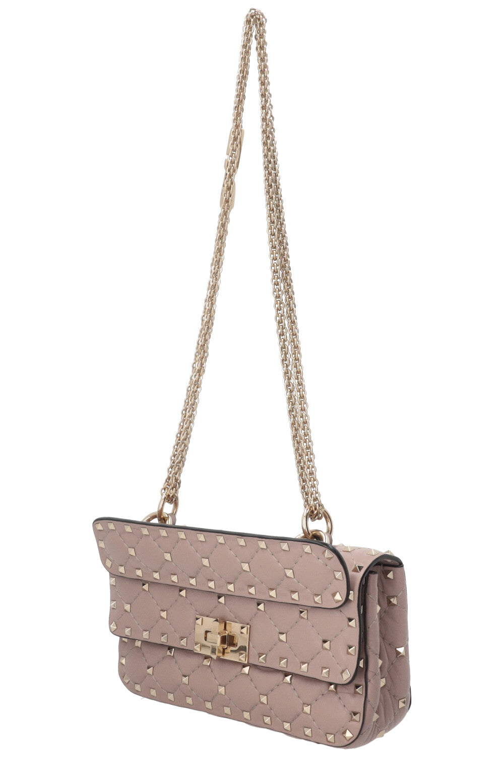 VALENTINO Rockstud Spike Bag Small Nappa Nude