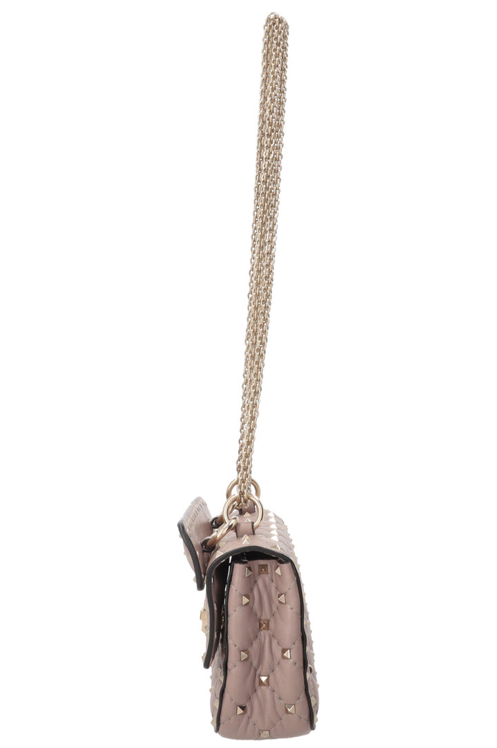 VALENTINO Rockstud Spike Bag Small Nappa Nude
