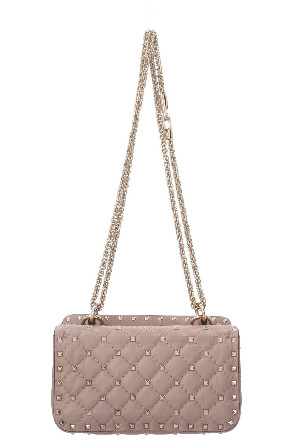 VALENTINO Rockstud Spike Bag Small Nappa Nude
