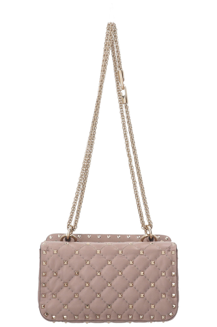 VALENTINO Rockstud Spike Bag Small Nappa Nude