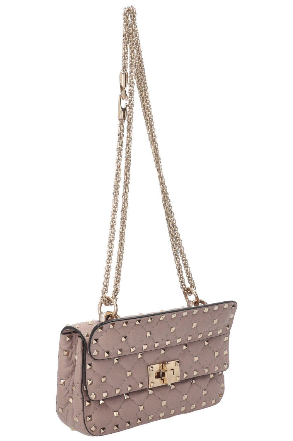 VALENTINO Rockstud Spike Bag Small Nappa Nude