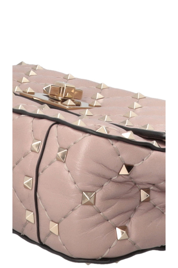 VALENTINO Rockstud Spike Bag Small Nappa Nude