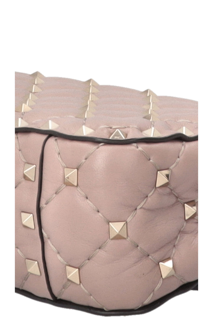 VALENTINO Rockstud Spike Bag Small Nappa Nude