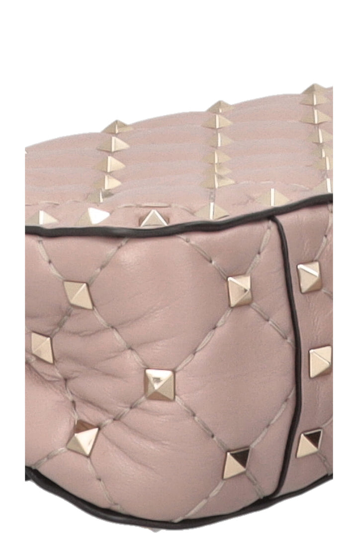VALENTINO Rockstud Spike Bag Small Nappa Nude