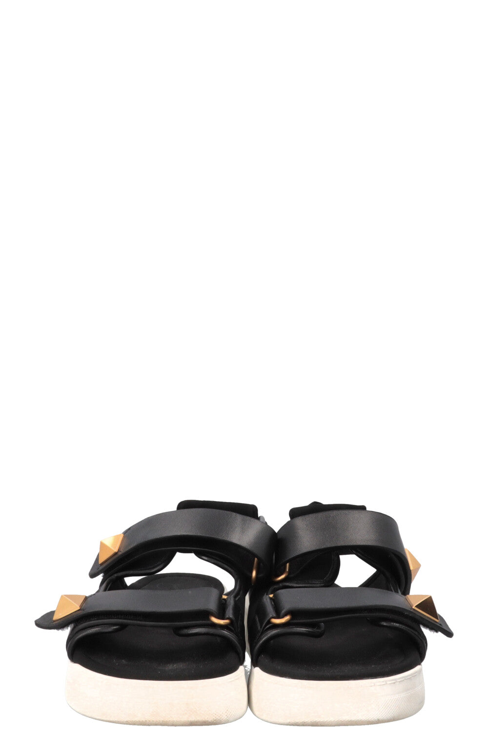 VALENTINO Roman Stud Dad Flats Black